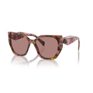 Prada Sunglasses SPR 19Z 18N-10D Cognac Begonia Pink Brown Havana w/case